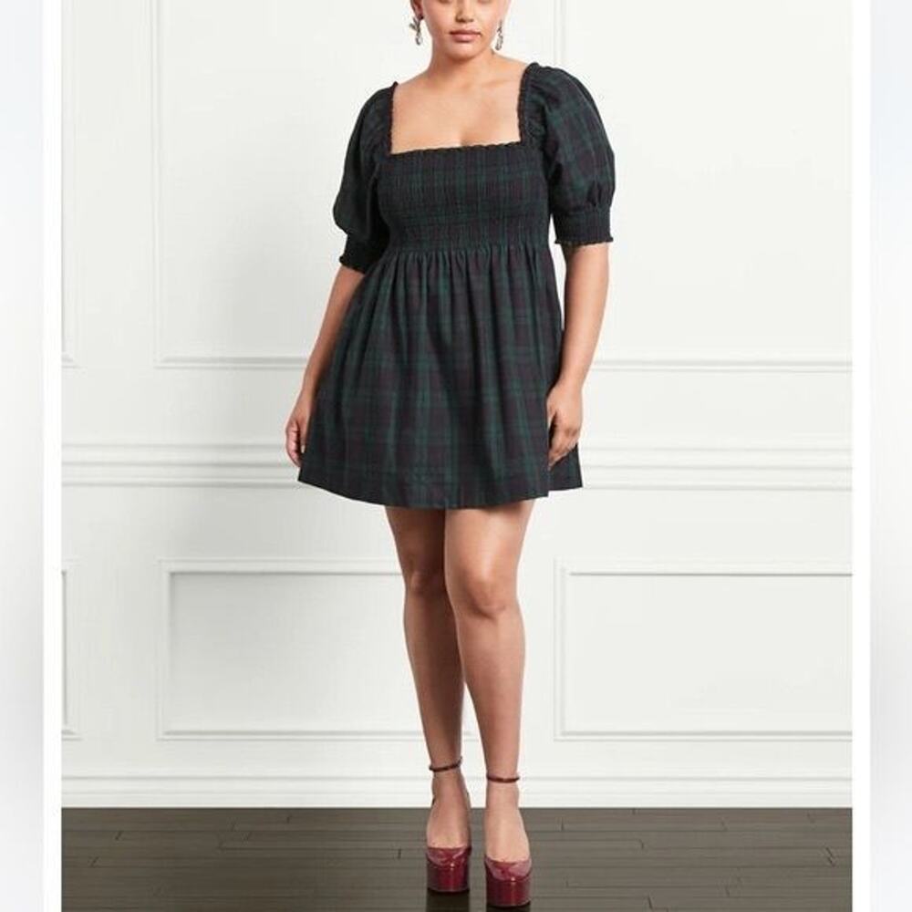 Hill House Home Louisa Tartan Plaid Nap Dress Size M